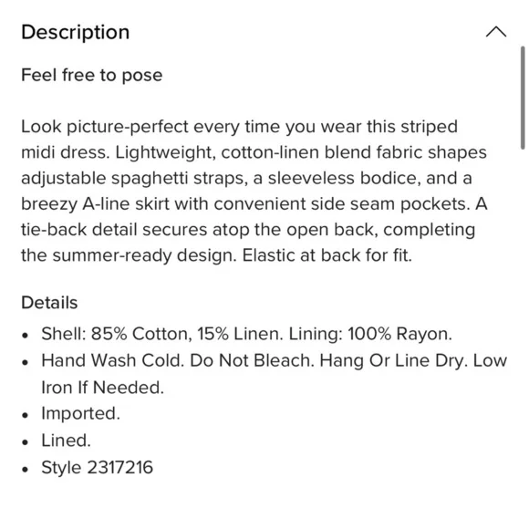 Lulus Feeling the Best Green Striped Tie-Back Midi Dress with Pockets - Picture 6 of 7